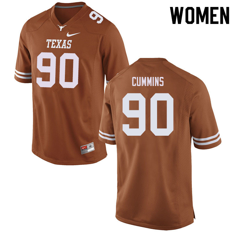 Women #90 Rob Cummins Texas Longhorns College Football Jerseys Sale-Orange